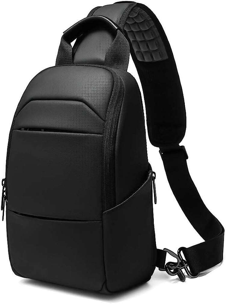 Eurcool Mens Shoulder Bag,Small Sling Messenger Bags,Water Repellent Cross Body Chest Bag,Running Hiking Biking Daypacks … - Image 1
